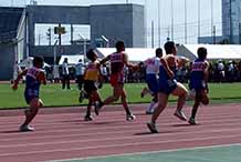 選手が走っている写真3